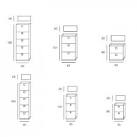 Scarpiera Keid stile Classico Rustico in Legno colore Noce
