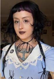 Gothified this thrifted dress that had some major Sunday school vibes with  some felted spider embellishments ! I’m obsessed. 🕷️💀 #thriftedstyle  #personalstyle #diy #whimsigoth #thrift #alternative ...