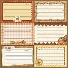 Cookbookin Harvest Kitchen Recipe Cards Recipe Cards Template Recipe Book Diy Printable Recipe Cards