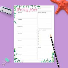 Something else that brings me happiness. Weekly Planner Templates Download Week Planner Pdf