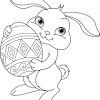 Malvorlagen zum thema ostern, osterhase und ostereier. 1
