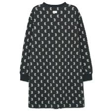 Áo đầm suông dây rút MLB B Overfit Jacquard Monogram Boston Red Sox  3FOPM0134-43CGS