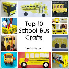 Kids Will Love These School Bus Crafts School Bus Crafts Bus Crafts Preschool Crafts