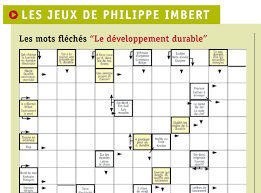 L'application retourne la liste des possibilités. Mots Fleches A Imprimer Theme Developpement Durable Mots Fleches Info