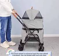 Double-decker Pet Stroller for Cats and Teddy Dogs Suitable for Elderly or  Disabled Dogs Outdoor Lightweight Two-tier Trolleys