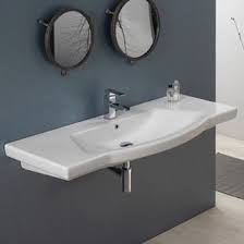 Bathroom Sinks Sink Overall Length 48 Inches Bathroom Sink Type Ada Compliant Thebathoutlet In 2020 Wall Mounted Bathroom Sinks Sink Modern Bathroom Sink