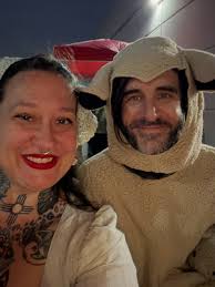 We had so much fun last night! • My flock of the cutest sheep I've ever  seen, and I, won first place last night at our church's fall event! • I have