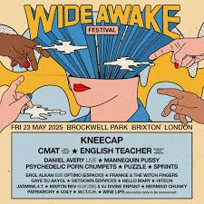 Wide Awake on X: KNEECAP TO HEADLINE WIDE AWAKE 2025! Plus very special  guest CMAT and Mercury Prize winners English Teacher. Theyll be joined by  renowned electronic producer Daniel Avery, Philly punk
