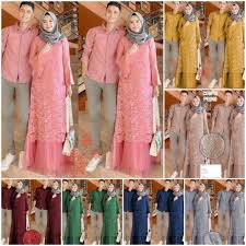 Gamis couple batik dan brokat. Couple Batik Gamis Brokat Couple Wisuda Kondangan Lamaran Tunangan Terlaris Shopee Indonesia