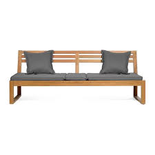 Gartenbank Mit Liege Fsc 100 L 198cm H 75cm Natur Bank