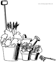 This will help you take your mind off the day to day stress and worries and find calm through coloring far more quickly. Gardening Tools And Plants Color Page