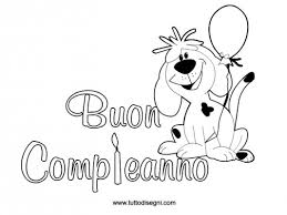 Buon Compleanno Da Stampare E Colorare Tuttodisegnicom