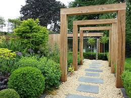 Wide Shallow Backyard Design Google Search Garden Entrance Garden Design Layout Garden Archway