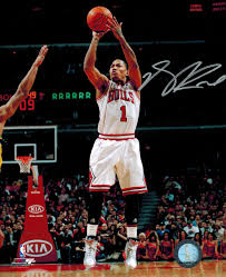 Find the new derrick rose jersey in city edition styles as well to be one of the first sporting the new looks. Derrick Rose Autographed Chicago Bulls White Jersey Action 8x10 Photo Chicago Bulls Derrick Rose 8x10 Photo