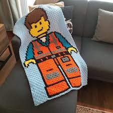 Lego vip exclusive red plaid picnic blanket 50 x 59 new. Lego Emmet C2c Birthday Present Don T Tell My Husband I Bought More Yarn