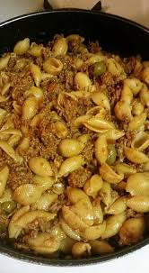 Puerto Rican Style Shell Pasta With Ground Beef Puertorico Latinosbelike Caribbean Boricua Recipes Beef Recipes Recipes
