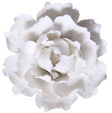 H11 x w10.5 x d9cm. Amazon Com Alycaso Peony Ceramic Flower Wall Decor Artificial 3d Flower Wall Art For Living Room Home Hallway Bedroom Kitchen Farmhouse Bathroom Dining Room White 5 90 Inch Everything Else