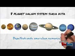 Konsep sistem dan sistem suria. Planet Dalam Sistem Suria Youtube