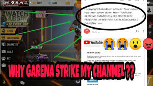 Free fire, a title developed and published by garena, has been the front runner when it comes to views on youtube. Garena Do Copyright Strike To Our Channel Rdx Live Free Fire Youtube