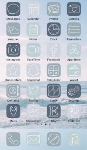 Aesthetic Ios14 App Icons Baby Blue Iphone App Icons 40 Etsy App Icon Iphone Wallpaper App Iphone Apps
