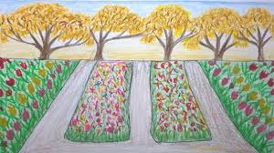 How to draw a scenery beautiful nature flower. Scenery Drawing Easy Beautiful Garden Drawing Novocom Top