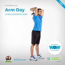Cable triceps extension · 1. Arm Day Trainer Workout By Nick Kuchwara Workout Trainer By Skimble