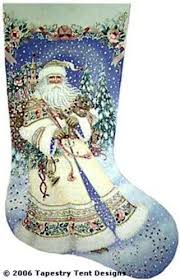 Magic Santa Hand Painted Needlepoint Stocking Canvas Large Stockings Axs332 Cross Stitch Christmas Stockings Needlepoint Christmas Stockings Needlepoint Christmas