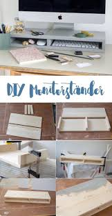 Diy Monitorstander Mit Facher Fur Mehr Ordnung Diy Mobel Bauen Do It Yourself Mobel Mobel Selber Bauen