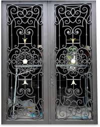 The leading manufacturer of the finest custom iron entry doors and wrought iron products. Custom Made Luxury Wrought Iron Door Entry Door With Operable Glass Pane Amazon Co Uk Diy Tools