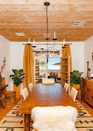 This Really Cool Desert Hacienda Will Make You Want An Outdoor Shower Bohemian Dining Room Hacienda Style Homes Spanish Style Homes