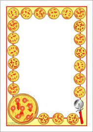 Pizza A4 Page Borders Sb9446 Page Borders Borders Holiday Writing Paper
