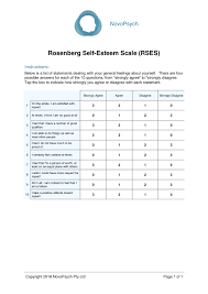The scale has been used in more than one. Rosenberg Self Esteem Scale Rses Novopsych