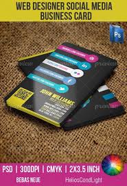 You can use templates to make the process easy but still maintain an individual feel, or you can create the cards completely from scratch. Web Designer Social Media Business Card Media Business Cards Social Media Business Cards Business Card Dimensions