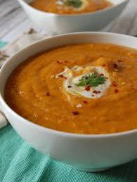 Instant Pot Moroccan Carrot Red Lentil Soup Recipe Yummly Recipe In 2020 Red Lentil Soup Moroccan Carrots Lentil Soup Recipes