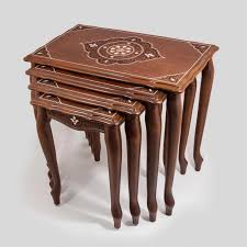 The hampton bay willow glen farmhouse wood outdoor patio side table with teak finish is exclusive to the home depot. Oriental Coffee Table Set 4 Pcs Small Wood Table Zigon Sehpa Tea Table Luxury Table Natural Ocean Pearl Inlay Coffee Tables Aliexpress