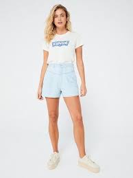 Featherweight Denim Mom Short