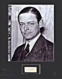 T.S. Elliot Autographed Cut 11x14 Matted