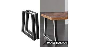 Our tables are tailor made to suit your home and your life style. Artiss Dining Table Legs 2pcs A Frame 45 65cm L X 71cm H Matt Blatt