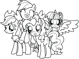 Or maybe she fantasizes about owning a stable full of ponies of her own someday? Rainbow Dash Pinkie Pie My Little Pony Coloring Pages