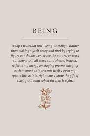 Maybe you would like to learn more about one of these? Today I Trust Just Being Is Enough Words Quotes Positive Affirmations Quotes Words Quotes Positive Self Affirmations