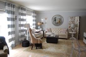Black And Silver Striped Curtains Gray Striped Curtains Curtains Living Room Horizontal Striped Curtains Striped Curtains
