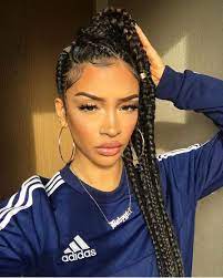 Simple Elegant Becbecmc Https Blackhairinformation Com Hairstyle Gallery Simple Elegan Braided Hairstyles Hair Styles Braided Hairstyles For Black Women