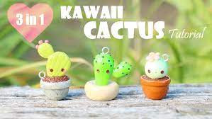 This is a good project and makes a slime that compares to others that use borax as a primary ingredient. Kawaii Cactus 3 In 1 Polymer Clay Tutorial Polymer Clay Kawaii Cute Polymer Clay Polymer Clay Crafts