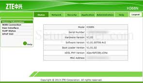 Look one column to the right of your router model number to see your zte router's user name. How To Login To The Zte H368n
