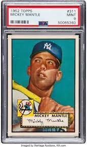 Like the 1952 topps issue, this iconic mickey mantle baseball card was part of the scarcer high series, adding to its scarcity ,and subsequently, its value. 1952 Topps Mickey Mantle Baseball Card Sells For Almost 3 Million