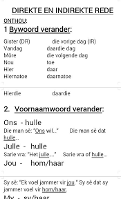 Direkte En Indirekte Rede Afrikaans Language Afrikaans Afrikaans Quotes