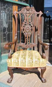 Victorian Walnut Figural Carved High Back Arm Chair W Face Luxury Arm Chair Hand Carved Furniture Chair