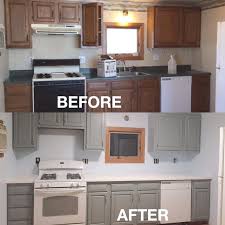 Rustoleum Cabinet Transformations Remodel Repaint Seaside Grey Before And A Interior Design Kitchen Small Refacing Kitchen Cabinets Laminate Kitchen Cabinets