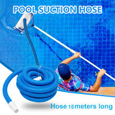 Tuyau Pour Piscine 15m Tuyau Pour Aspirateur Piscine Enterree Aspiration Tuyau De Remplacement De Natation Tuyau Long Pratique