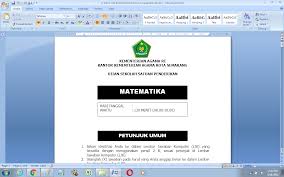 Maybe you would like to learn more about one of these? Soal Ujian Madrasah Um Matematika Kelas 6 Mi Antapedia Com